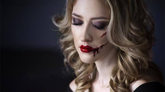 Maquillaje con heridas